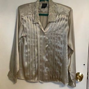 Champagne Satin Blouse